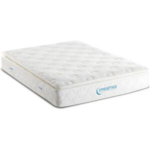 Vente uniquecom Matelas 140 x 190 cm ressorts ensaches surmatelas integre ep28cm AMERICAN DREAM de DREAMEA