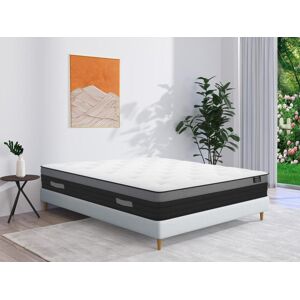 Matelas 140 x 190 cm ressorts ensaches a bande respirante ep23cm AIRPLAY de YSMEE