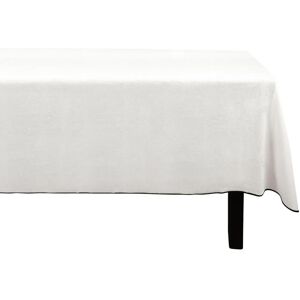 OZAIA Nappe en coton et lin a bordure noire - 170 x 300 cm - Blanc casse - BORINA