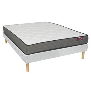 Vente uniquecom Ensemble 160 x 200 cm sommier matelas mousse a memoire de forme ep20cm MULTONE de DREAMEA