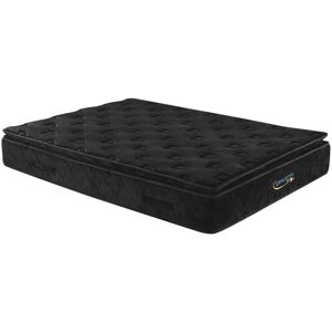 Vente-unique.com Matelas 140 x 190 cm ressorts ensachés surmatelas intégré ép.28cm - BLACK DREAM de DREAMEA PLAY