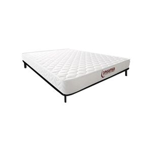 Vente-unique.com Ensemble 120 x 200 cm cadre à lattes + matelas mémoire de forme ép.15cm - PELOPS de DREAMEA - Publicité