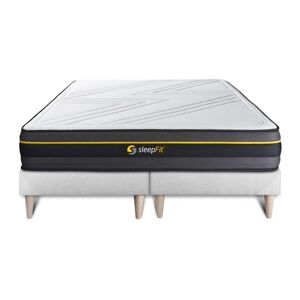 Sleepfit Ensemble double sommier + matelas ACTIVE à mémoire de forme 160x200