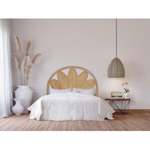 Vente-unique Tete de lit 140 cm - Rotin - Naturel - CHELINA