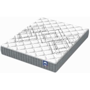 SensoRêve Matelas Eliha - Technologie Hybrid: Ressorts ensachés + Mousse HDensité-Épaisseur 20cm-Soutien Tonique Parfait & indépendance de Couchage-Label SANITIZED