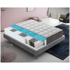 I Love Sleep Matelas à ressorts ensachés et memory foam - memory foam 5 cm - orthopédique – résistant 140x190 cm