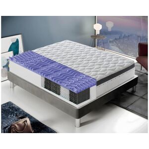 Matelas à Ressorts Ensachés - 800 Ressorts Ensachés - Hauteur 27 Cm - 13 Zones De Confort 90x190 cm