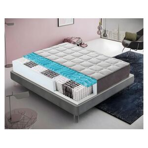 I Love Sleep Matelas a ressorts ensaches et memory foam - memory foam 5 cm - orthopedique ? resistant 160x200 cm