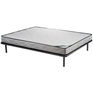 Vente-unique.com Ensemble 160 x 200 cm cadre a lattes + matelas mousse et coutil bambou ep.15cm - KANANI de NATUREA