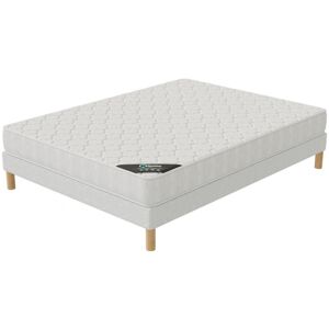 Ensemble matelas Confort + sommier 140x200 hauteur 17cm - Publicité