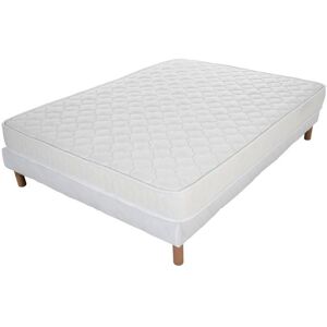 Ensemble matelas Confort + sommier 140x190 hauteur 17cm