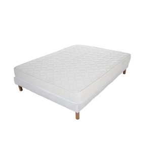 Ensemble matelas Confort + sommier 140x190 hauteur 17cm