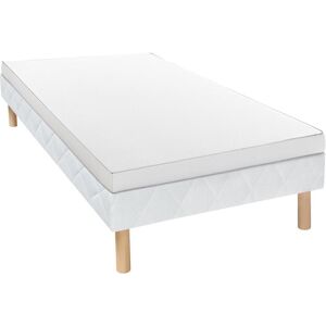 Vente-unique.com Ensemble 90 x 190 cm sommier + matelas mousse ep.12cm - ASTYANAX de DREAMEA