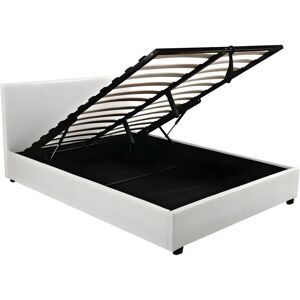 Habitat et jardin Lit double avec coffre Carla - 140 x 190 cm - Blanc