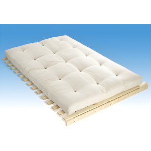 Vente uniquecom Futon 140 x 190 cm 100 coton ep13cm Ecru SHIVA de DREAMEA