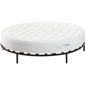 Vente uniquecom Ensemble 220 x 220 cm sommier matelas rond ep25cm ROMA de DREAMEA PLAY