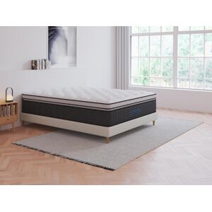 Vente uniquecom Matelas 140 x 190 cm ressorts ensaches et surmatelas integre ep30cm GAMIANI de DREAMEA