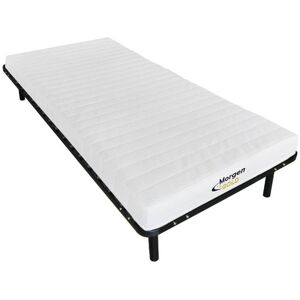 Vente-unique.com Ensemble cadre à lattes + matelas mousse 7 zones 25kg/m3 STELO KIDS ép.12cm de MORGENGOLD - 90 x 200 cm