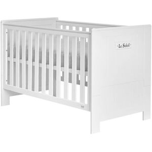 petitechambre.fr Lit bebe Évolutif Plage blanc   70 cm x 140 cm   MDF