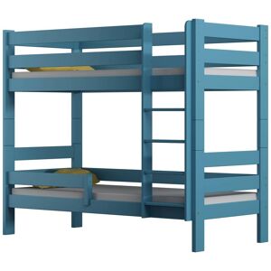 petitechambre.fr Lit superposé enfant Gaga personnalisable   Bleu   80 cm x 160 cm   Pin Massif