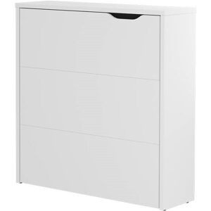 petitechambre.fr Petit bureau mural pliant blanc WORK CONCEPT SLIM   Panneaux Stratifiés