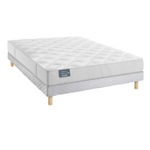 Matelas Roxane ferme DUNLOPILLO et sommier tapissier Classic 160 x 200 cm - Publicité