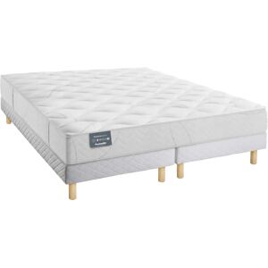 Matelas Roxane ferme DUNLOPILLO et sommier tapissier Classic 2 x 80 x 200 cm - Publicité