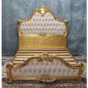 FABRICATION LIT DE STYLE BAROQUE - POUR MATELAS 160 - 400 COULEURS - Bois de hetre