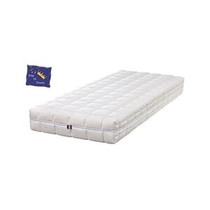 GENERIQUE Lot de 2 Matelas 100x200 avec Latex Naturel Spécial Sommiers Articulés 80 Kg/m3 DEHOUSSABLE - 21 cm - Ferme + 2 Protèges Matelas OFFERTS Natural - Publicité