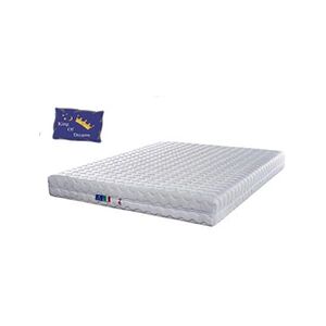 GENERIQUE Matelas 200x200 pour Sommier Electrique ou Mécanique - Mousse Poli Lattex - 20 cm Déhoussable - Ferme + Oreiller à Mémoire de Forme valeur 89 ? 200 - Publicité