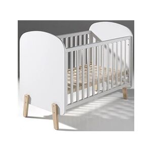 vipack KIDDY Lit bébé 60x120cm Blanc - Publicité