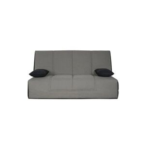 Relaxima Banquette Clic-Clac 130 HOUSTON coton gris - matelas Simmons - Publicité