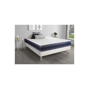 Actisom Ensemble matelas Latex+Mémoire de forme ACTILATEX MORPHO 140x190 Maxi épaisseur 5zones de confort + sommier KIT blanc - Publicité