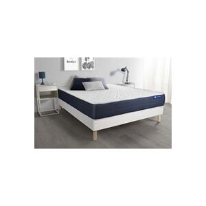 Actisom Ensemble matelas Latex et Mémoire de forme ACTILATEX SLEEP 140x190 5zones de confort + sommier KIT blanc - Publicité