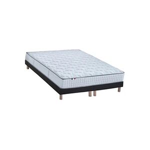 GENERIQUE Ensemble Matelas Ressorts Cosmos + Sommier 2x80x200 Sommier Noir - Publicité