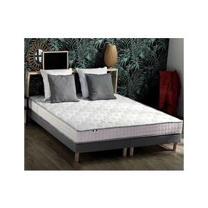 I D Literie Ensemble Matelas Latex 3 Zones Pure + Sommier 2x80x200 Sommier Gris Chine - Publicité