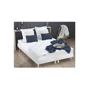 I D Literie Ensemble Matelas Mousse Ferme Reversible Alto + Sommier 2x80x200 Sommier Blanc - Publicité