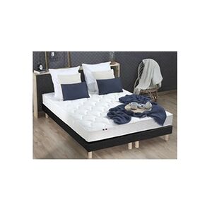 I D Literie Ensemble Matelas Mousse Ferme Reversible Alto + Sommier 2x80x200 Sommier Noir - Publicité