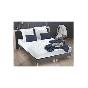 I D Literie Ensemble Matelas Mousse Ferme Reversible Alto + Sommier 2x80x200 Sommier Gris Chine - Publicité