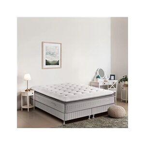 Simmons Ensemble EXTENSION - Matelas ressorts ensachés + Sommier tapissier surmatelas mémoire de forme 2x80x200 - Publicité