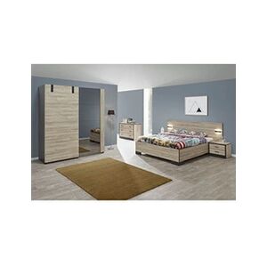 Altobuy ELEOS - Chambre Complète 140x190cm avec Armoire 188cm - - Publicité