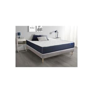 Actisom Ensemble matelas Latex et Mémoire de forme ACTILATEX SLEEP 140x190 5zones de confort + sommier KIT gris - Publicité