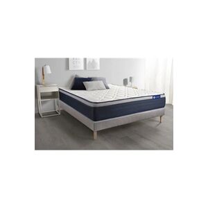 Actisom Ensemble matelas Latex+Mémoire de forme ACTILATEX MAX 140x190 cm Maxi épaisseur 7zones de confort + sommier KIT gris - Publicité