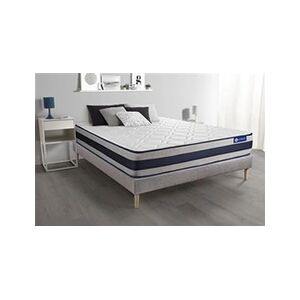 Actisom Ensemble matelas Latex et Mémoire de forme ACTILATEX ERGO 140x190 cm Maxi épaisseur 5zones de confort + sommier KIT gris - Publicité