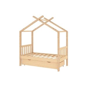 VIDAXL Cadre de lit d'enfant avec tiroir Bois de pin massif 70x140 cm - Publicité