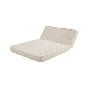 Literie Julien Matelas Tres Ferme Pour tous BZ + Alese 140x200 x 15 cm avec 3 cm Memoire de Forme 60 Kgs/m3 + Mousse Haute densite 34 kg/m3 - Dim Assise 60 cm - Publicité