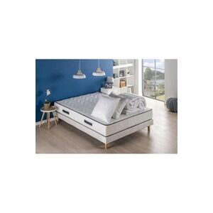 Deko Dream Relax Pack pret a dormir - Matelas + Sommier 140x190 cm + Couette + 2 Oreillers - Publicité