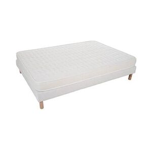 Elite Mattress Company Ensemble matelas sommier confort 160x200 hauteur 15cm - Publicité