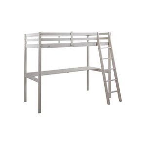 Vente-Unique.com Lit mezzanine GEDEON II - 90 x 190 cm - Avec bureau - Pin massif - Blanchi - Publicité