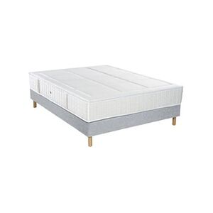 Essenzia - Ensemble Matelas Ressort 200x210 cm - SPRING 2600 Ferme, Sommier Tradition Graphic 19 cm et Pieds - Epaisseur 30 cm - Frabrication Française - Publicité